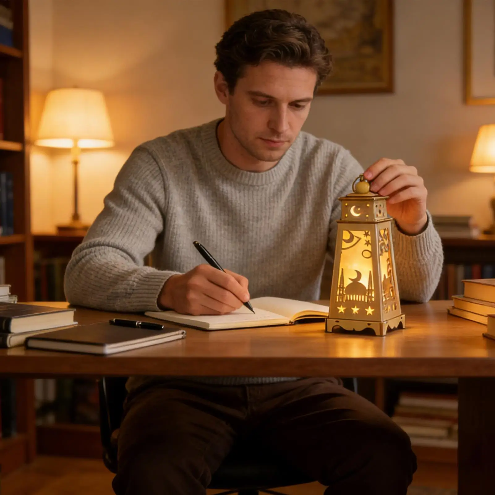 

Праздничный фонарь со светодиодной подсветкой, украшение для Ближнего Востока, праздничный декор для дома, квартиры, гостиной