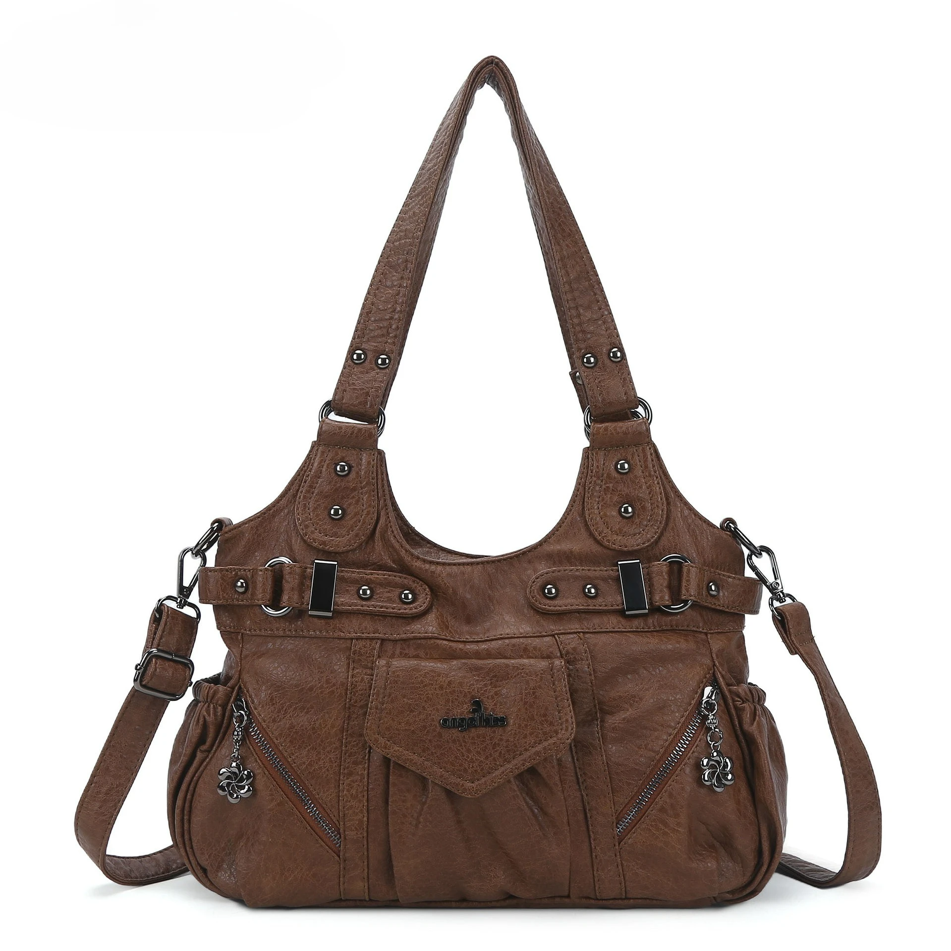 

Gothic Shoulder Bags Large Capacity Shoulder Crossbody Bag For Women Multifunctional Pocket Handbags Travel Commuting Purse Bags