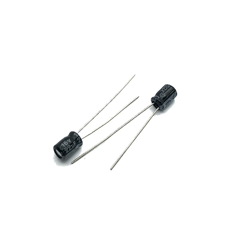 100 Chiếc 16V22uf 4X7Mm Nhôm Điện Phân Tụ Hóa 16V 22Uf 22mf 22MFD 22uf16v 16v22mf 22mf16v 16v22MFD