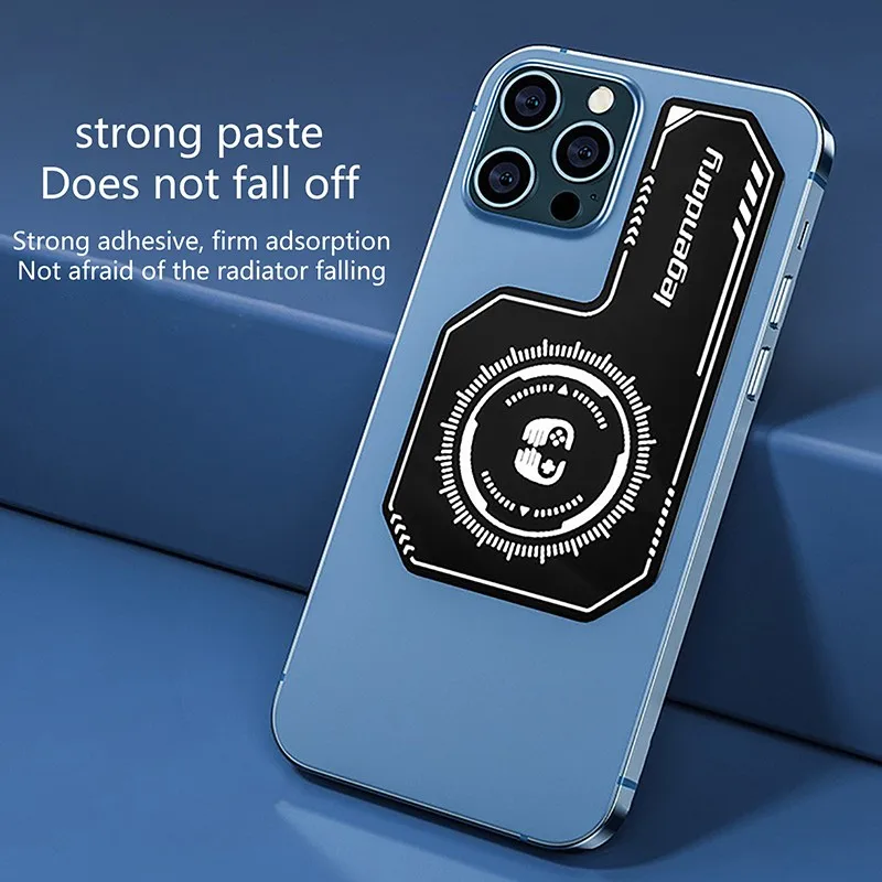 Phone Radiator Magnetic Suction Heat Dissipation Patch Pad Mobile Phone Cooling Plate Heat Sink Expend Gaming Radiator Stickers