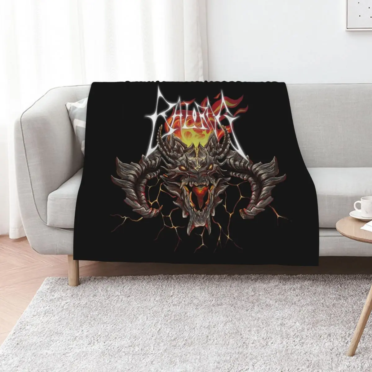 

Death Metal Balrog Throw Blanket heavy to sleep Decorative Sofa For Baby Flannel Fabric Blankets