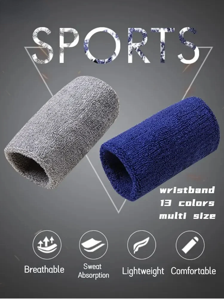 1pc Sports Wristband Sweatband Sweat Wrist Support Brace Wrap Guards Volleyball Basketball Tennis Kids Children Sports 80*150MM