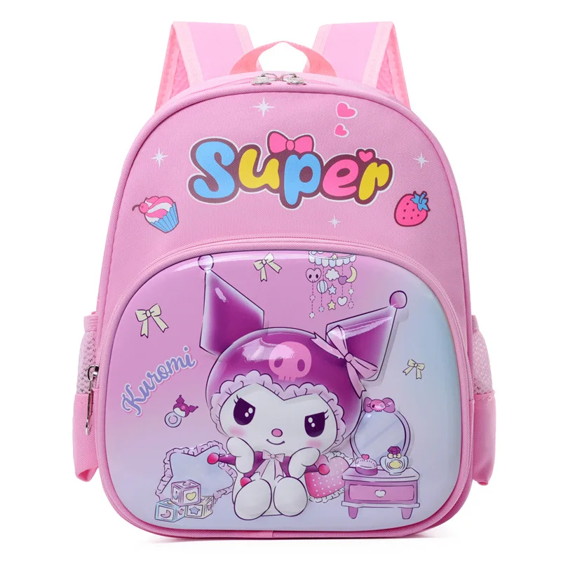 

Sanrio Mini School Backpack Kawaii Cartoon School Bag for Girl Pink Purple Waterproof Durable Fashion Trend Luxury Designer