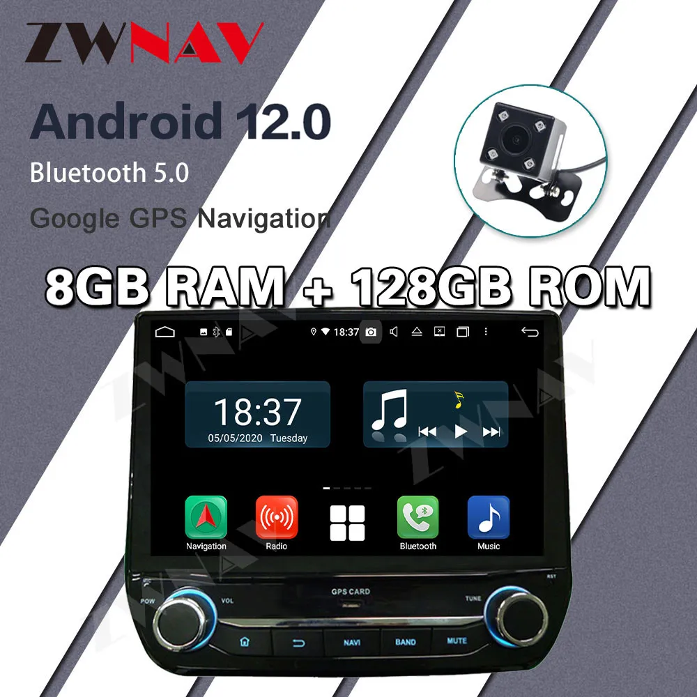 For Ford Ecosport For Ford Fiesta 2018 1din android car radio 128G Car Radio Player GPS Navigation Car Stereo Video Multimedia