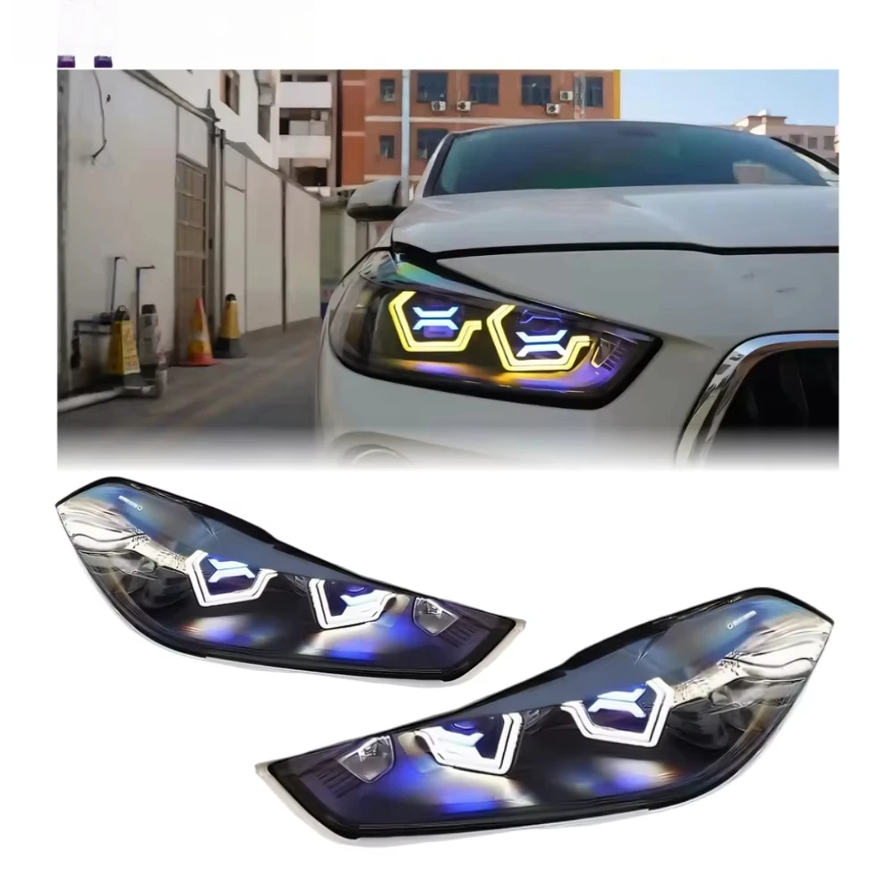 

HETOP F39 Headlights 2017-2021 OSS RGB Module X2 Modified Ikon Style Headlights Upgraded LED Daytime Running Lights