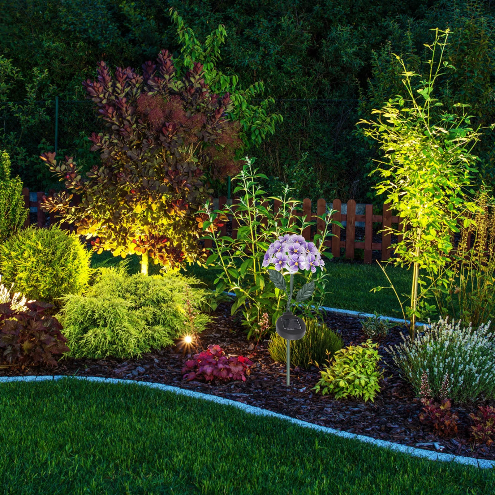 

1Pcs Solar Hydrangea Stick Lamp Outdoor Lawn Garden Decoration Solar Energy Yard Light Outdoor Lamp Garden Light