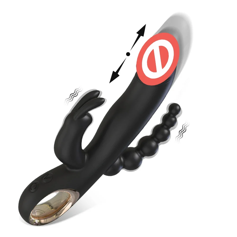 Rabbit Vibrator with 10 Telescopic Vibration Clitoral Stimulator Sex Toys for Women