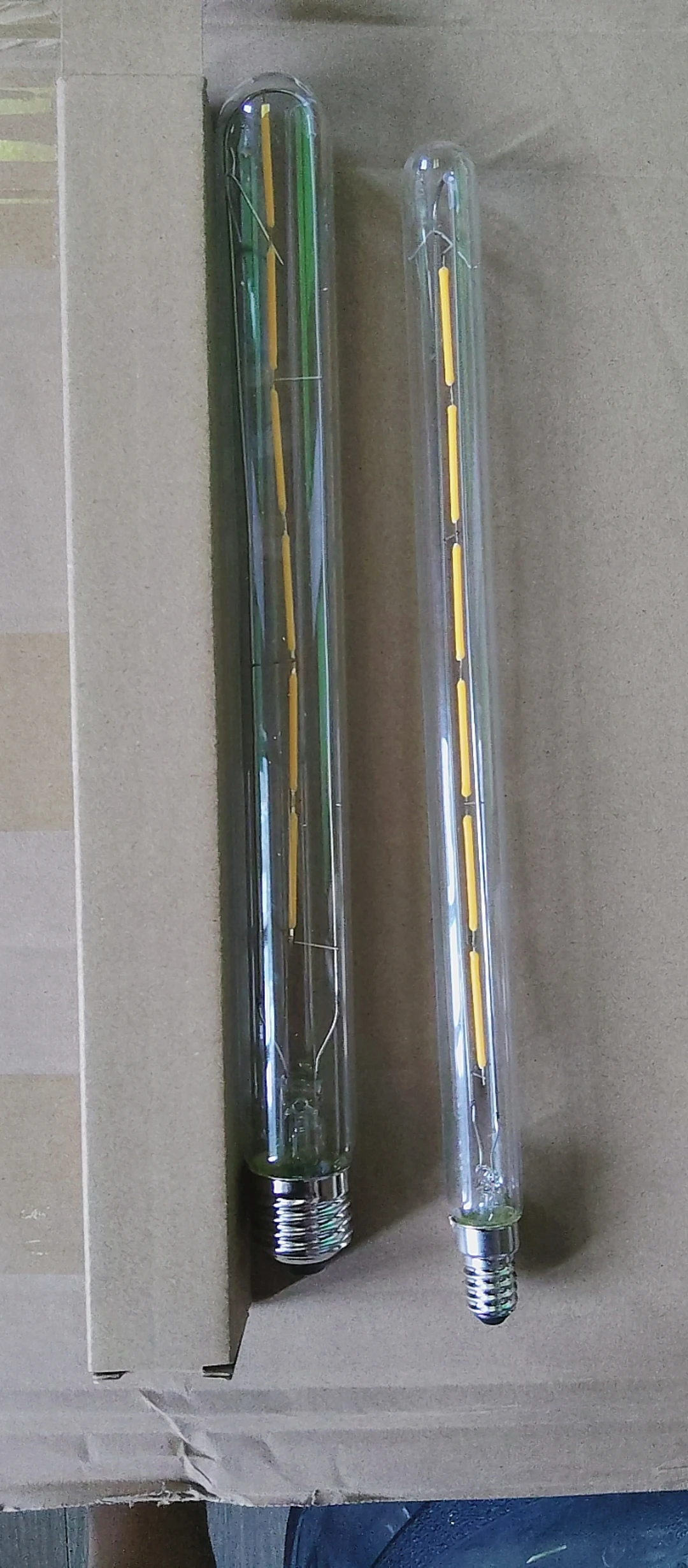 T300 E14/E27 LED 30cm de largo bombilla Edison blanco cálido 2700K 220V 110V AC85-265V