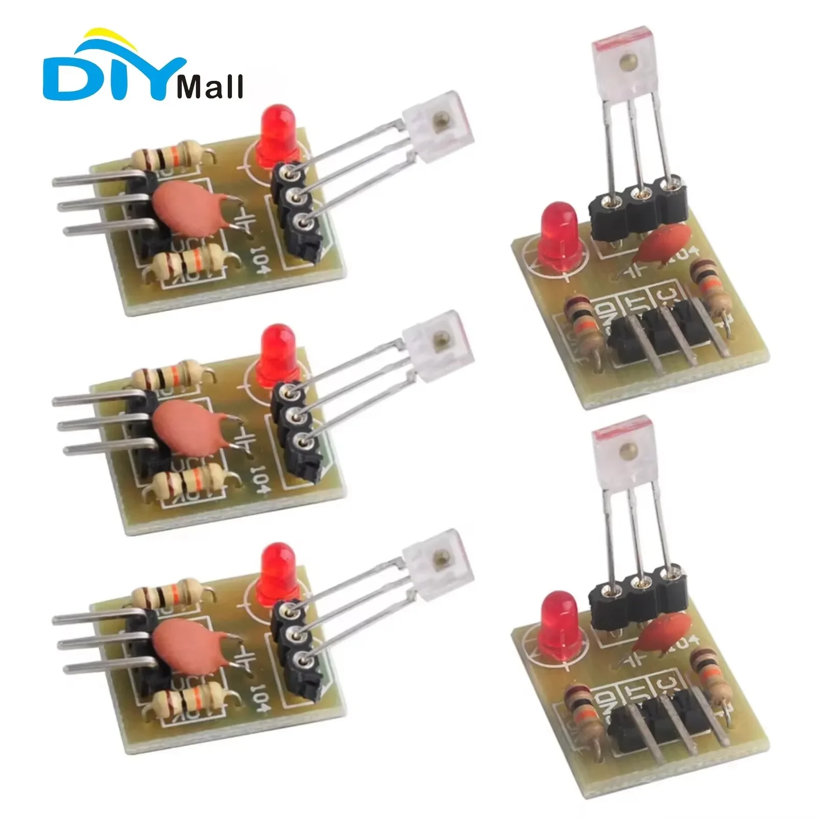 5 PCS Módulo Sensor Laser Módulo Receptor Laser de Tubo Não Modulador para Arduino