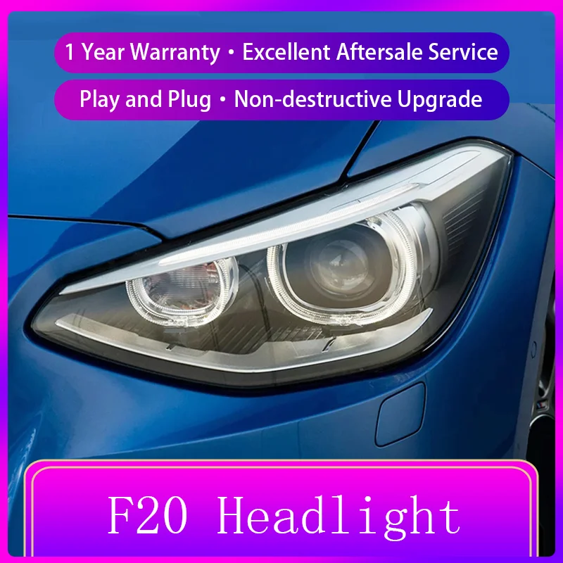 Headlights For BMW 1 Series F20 120i 130i 2012-2014 Front Light DRL Head Lamp Turn Signal LED Configure Daylight Car Accessories