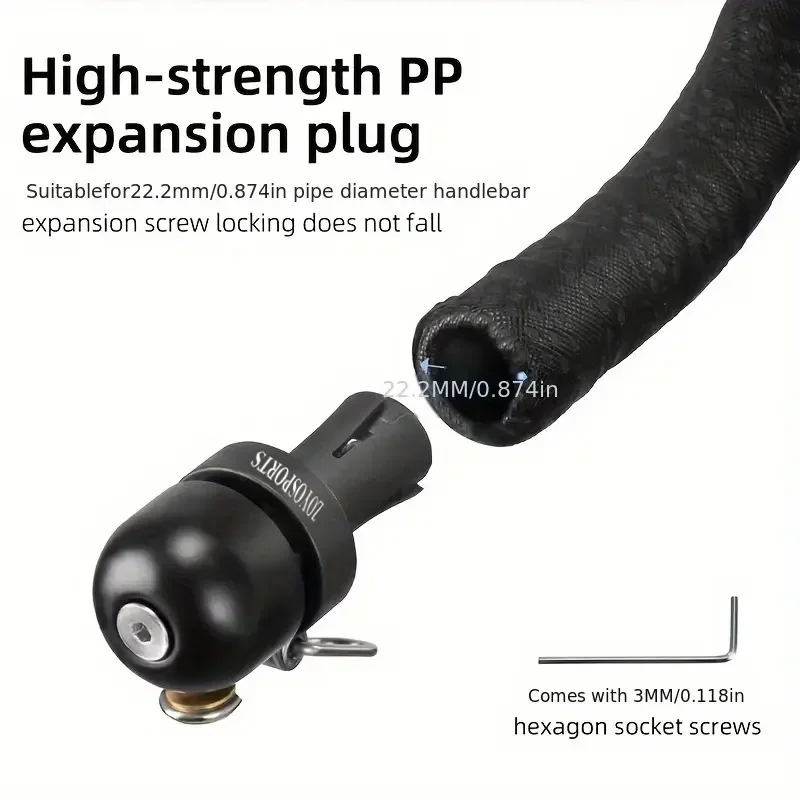 

ROCKBROS велосипедный звонок супер громкий MTB горный велосипед предупреждающая сигнализация безопасности велосипедный руль вилка звуковой сигнал езда на велосипеде