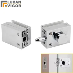 High quality,Glass Door Latches Lock/bolt,8-12mm glass,no drilling,for Bathroom Double/single glass door, Frameless glass door