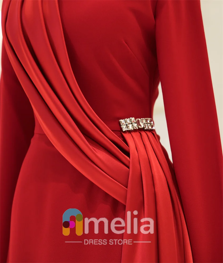 أميليا فساتين سهرة امرأة على شكل حرف a تخصيص فساتين طويلة لحضور الحفلات الموسيقية للمناسبات الخاصة فساتين رسمية لدبي 2024 #4