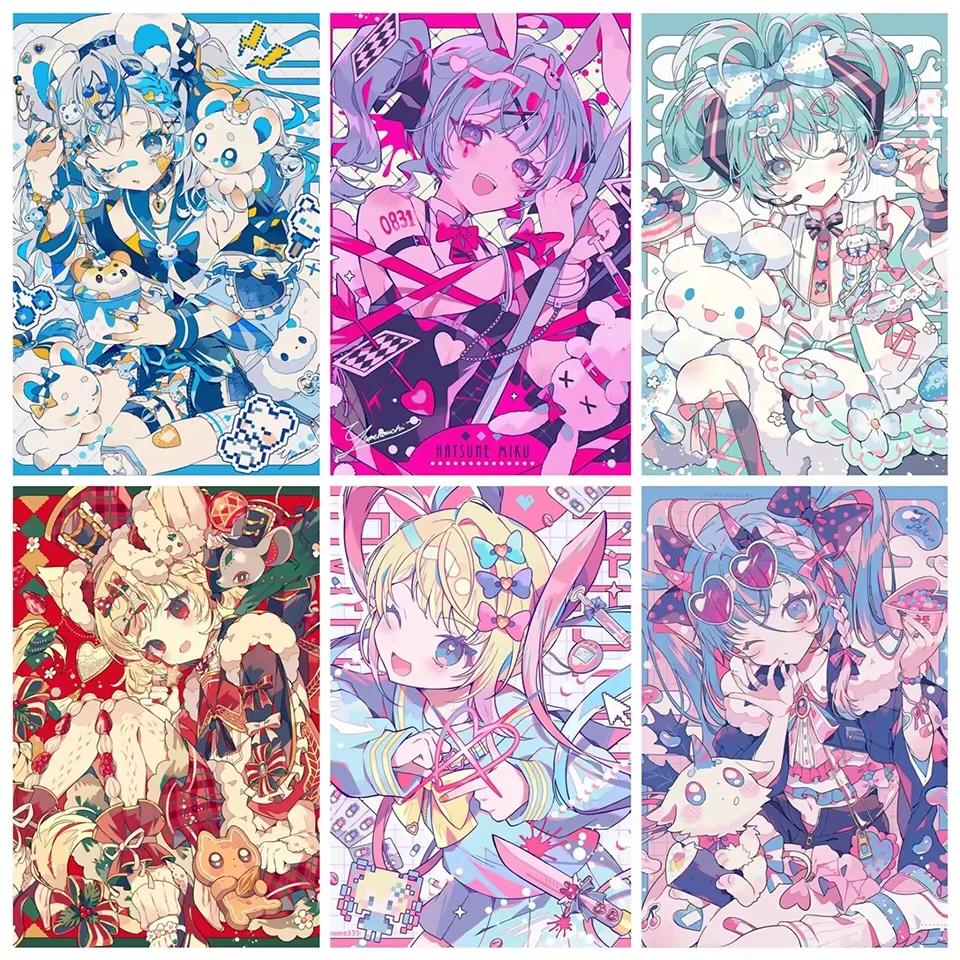 Cartoon Mädchen Diamant Kunst Malerei Anime Mädchen Kleben Diamant Stickerei Handgemachte DIY Mosaik Hause Dekoration Kreuz Stich Geschenk
