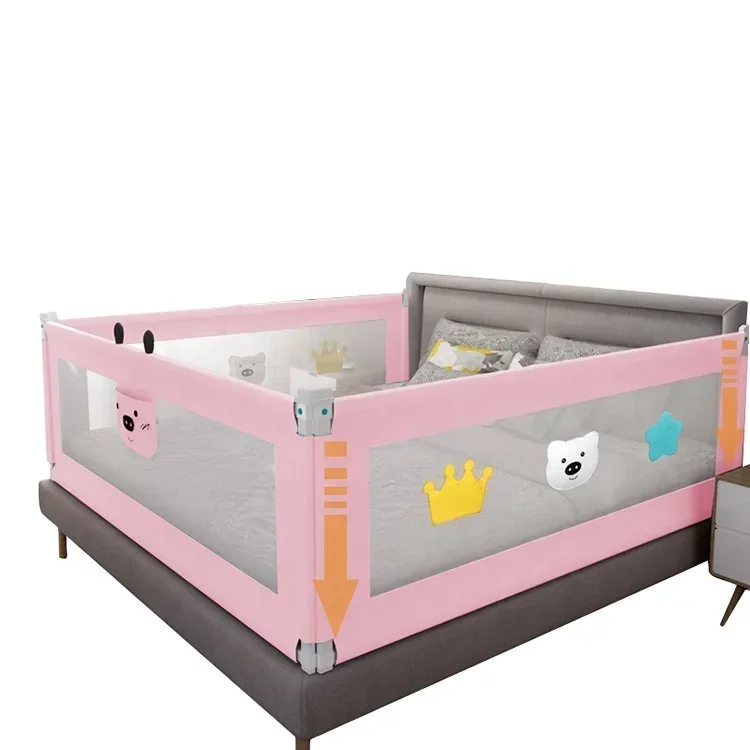 Kinderbedrails Peuter Multifunctioneel Verstelbaar Babybed Veiligheidsrail Eenvoudige bediening en installatie