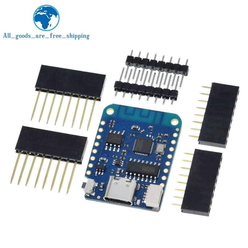 1/5PCS WEMOS D1 Mini V4.0.0 TYPE-C USB WIFI Internet of Things Board based ESP8266 4MB MicroPython Nodemcu Arduino Compatible image 5