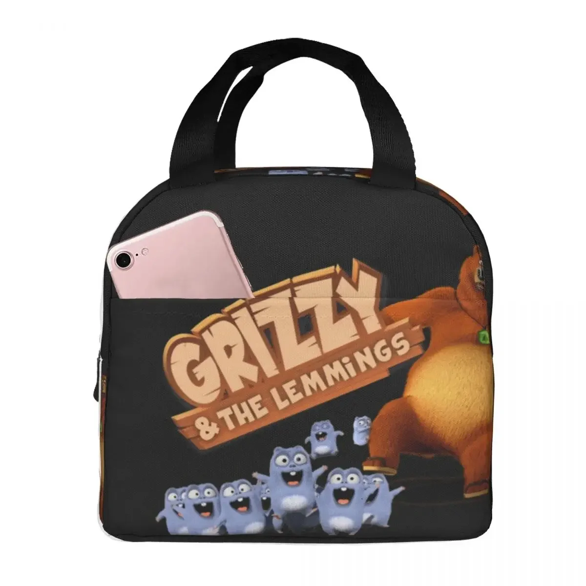 

Сумки Grizzy And Lemmings, изолированная коробка для бенто, водонепроницаемая сумка для обеда, герметичные сумки для пикника, термосумка-холодильник для женщин и детей