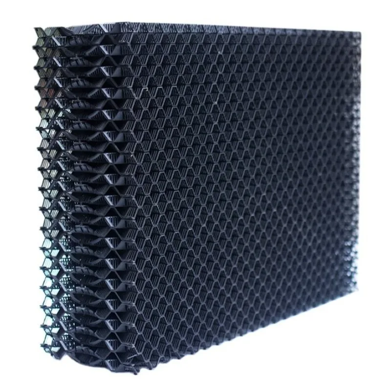 Pighouse Cooling System Honey Comb Evaporative Cooling Pad Plastic PVC Wet Curtain Black