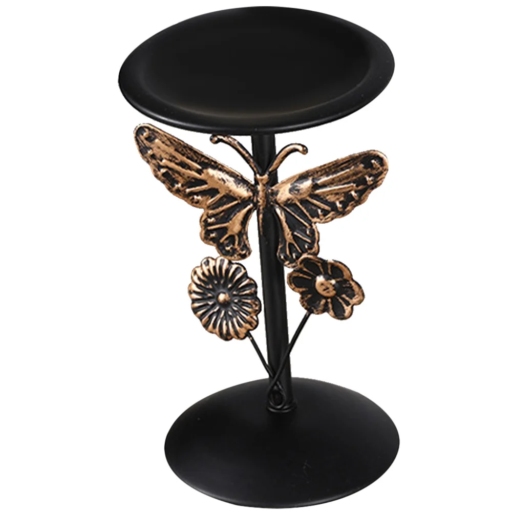 

Retro Holder Stylish Metal Candlestick for Tabletop Decor Center Table Coffee Table Living Room Fireplace Decoration