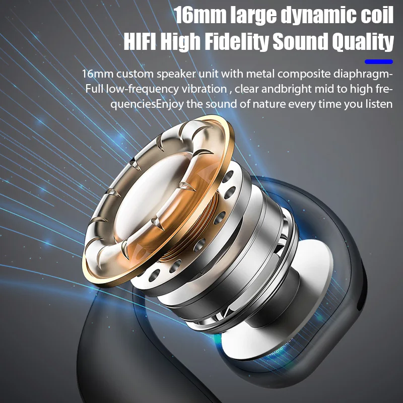 سماعة بلوتوث لاسلكية FN-98 جديدة، سماعات أذن طويلة العمر للغاية مع شاشة رقمية ليست في سماعة الأذن لهاتف Xiaomi Samsun #5