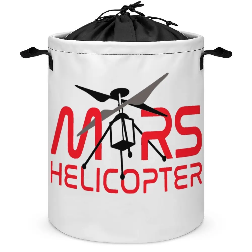 Tie Up Your Dirty Pocket JPL S Mars Helicopter Ingenuity Logo Essential Dust Proof Unique Laundry Basket Lifting Hand Portable S