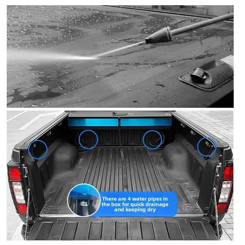 Electric Retractable Tonneau Trucks Heavy Duty Aluminum Hard Rolling Bed Cover Accessories Waterproof Secure Dustproof