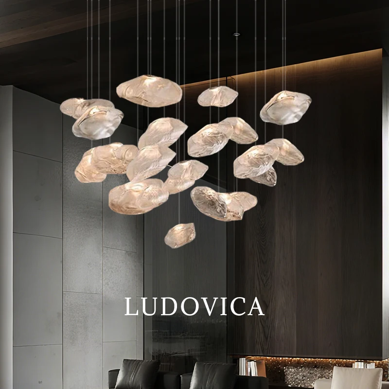 

Профессиональный проект, люстра на заказ, внутренняя столовая, гостиная, вестибюль отеля, вилла, роскошная лестница, подвесной светильник, освещение