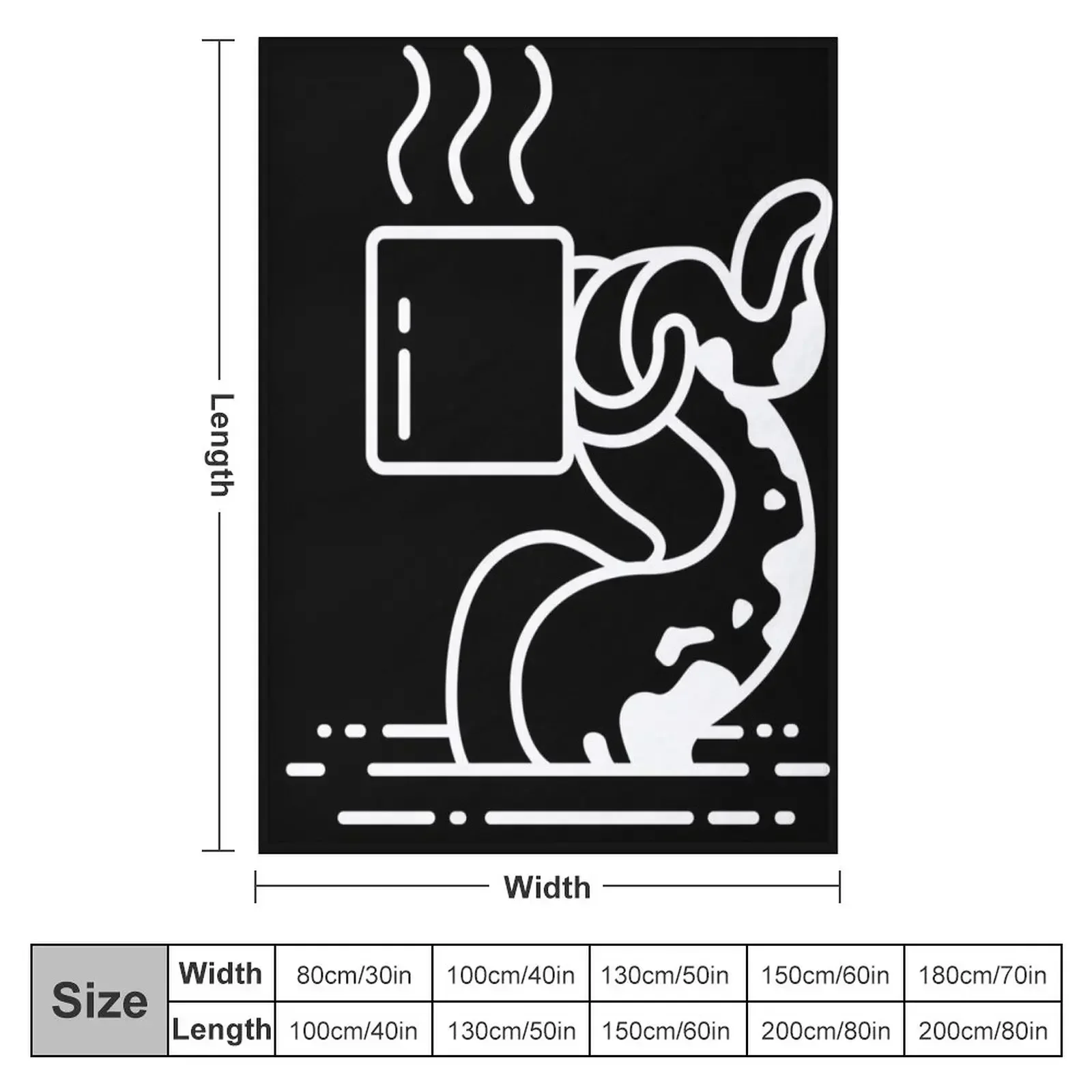 Gentle Tentacle Alt Throw Blanket Bed Fashionable Bed for babies Flannel Fabric Blankets