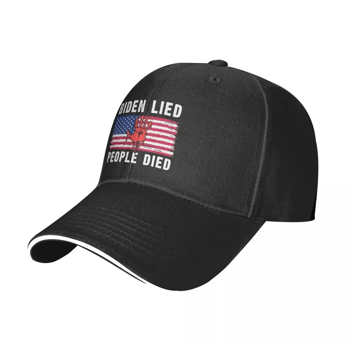 Biden Lied People Died USA Flag Impeach biden now Baseball Cap luxury woman cap New Hat Women Caps Men's