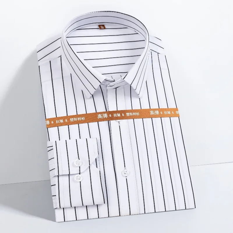 

New Formal Shirts for Men Long Sleeve men shirts short sleeve Fashion Classic Solid Color Business Shirt Men Long Sleeve