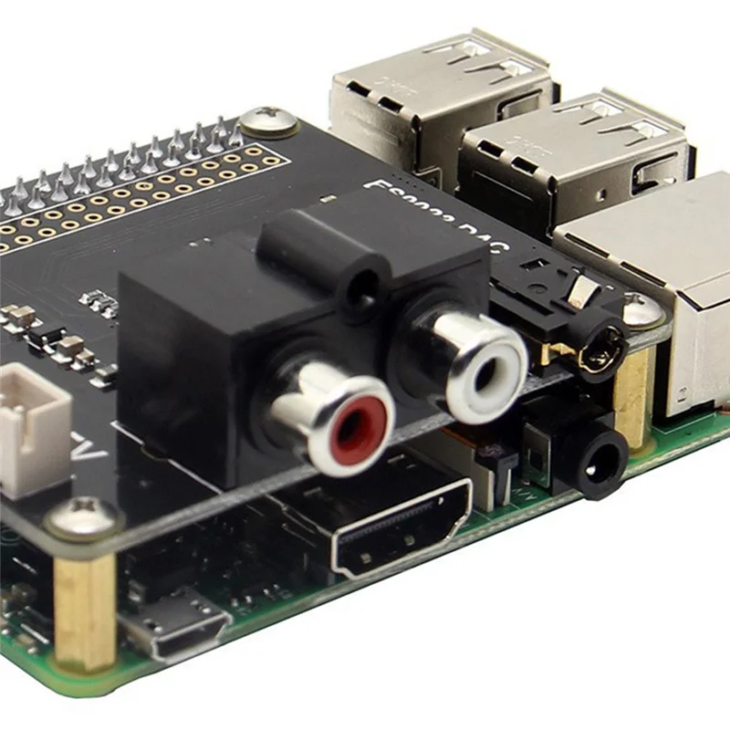 Scheda di espansione Hifi DAC + Audio Full HD Chip PCM5122 Scheda di espansione a 24 bit per Raspberry Pi 3 Modello B/2B/B+/A+-POS