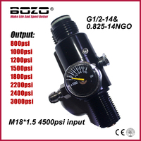 HPA 4500psi Cylinder Air Tank Regulator Valve Output 800psi to 3000psi M18*1.5 Diving Mountain Climbing Homebrow