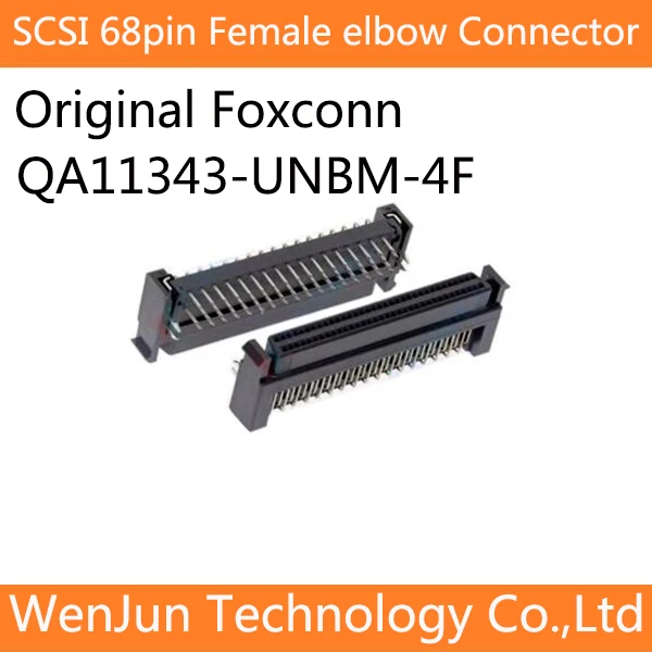 

Оригинальный разъем Foxconn SCSI 68Pin с внутренней головкой eblow 68-контактный 90-градусный угловой игольчатый Тип гнезда