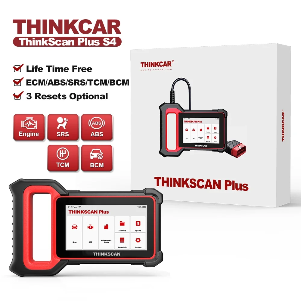 THINKCAR Thinkscan Plus S7 S6 S4 Obd2-scanner Autodiagnostische hulpmiddelen Automotivo Scanner Autodiagnosetool Codelezer 28 Resets - afbeelding 1