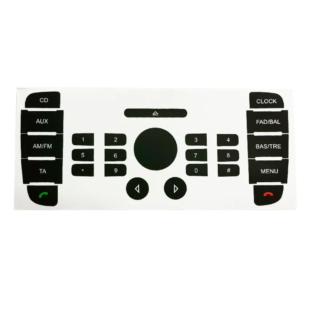 Decal Sticker Button Repair Decal Sticker Auto Parts Black Car Accessories High Grade Vinyl Push Button Replacement