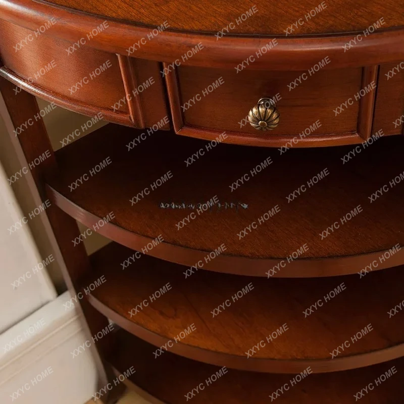 American Triangle Multilayer Storage Corner Cabinet Corner Flower Stand Shelf Showcase Small Angle Frame