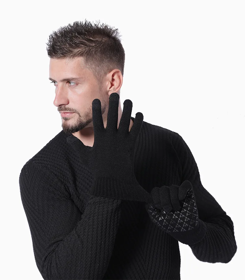 1-5Pairs Winter Outdoor Sports Running Glove Warm Touch Screen Gym Fitness Full Finger Gloves For Men Women Knitted Magic Gloves