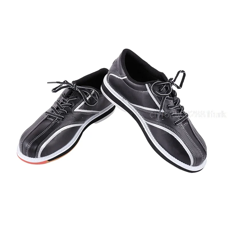 Large Size 38-46 Mens Bowling Shoes With Skidproof Sole Sneakers Breathable Training Bowling Shoes Right /Left Hand Non-slip