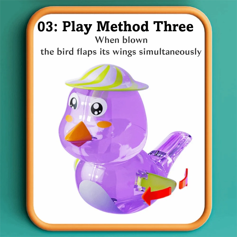 

Fun Cartoon Birdcalls Whistle Flapping Wings Add Water Warble Whistle Plastic Different Bird Calls Pronunciation Training Kid