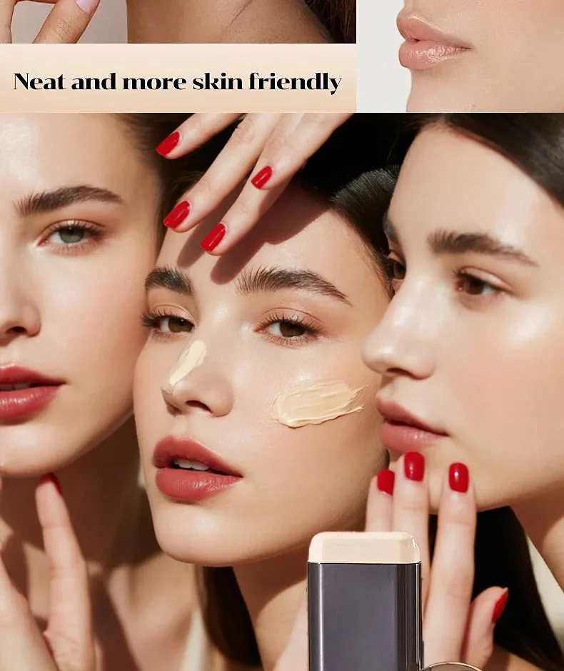 TVLV Face Foundation Contour Stick - Textura Sedosa Cobertura Completa À Prova D 'Água Creme Corretivo de Longa Duração Maquiagem para Iluminar