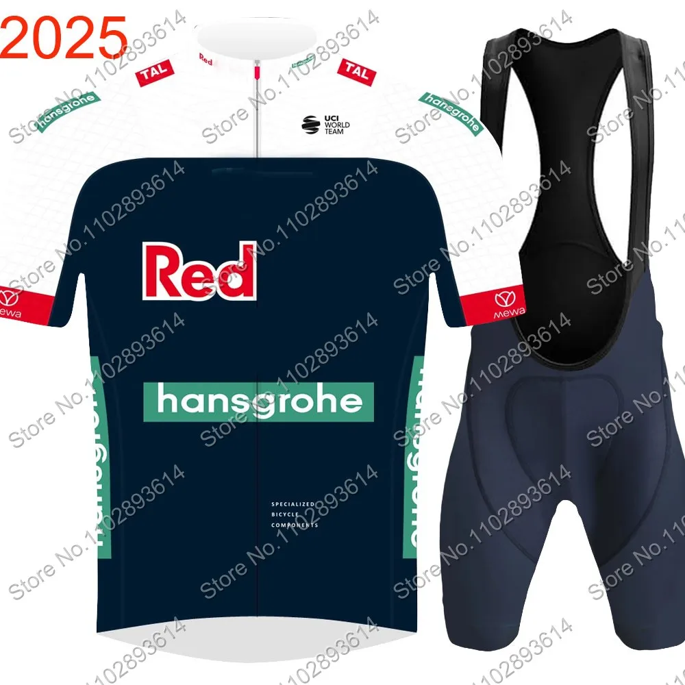 Boraful Hansgrohe Team 2025 Cycling Jersey Set Primoz Roglic Slovenia Clothing Road Bike Shirts Suit Bicycle Bib Shorts MTB