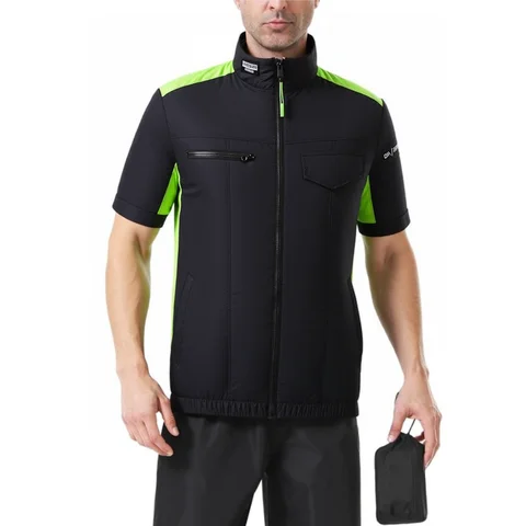 COMXZ 남성용 충전식 아이스 조끼 – 여름용 에어컨 민소매 자켓, 낚시 및 작업복 최적화