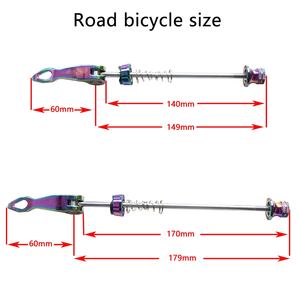 Moyeu en alliage d'aluminium pour roues de vélo de montagne, dégagement rapide, modules QR, roues d'appellation, levier de verrouillage, pièces de vélo, avant 100, arrière 130mm, 135mm