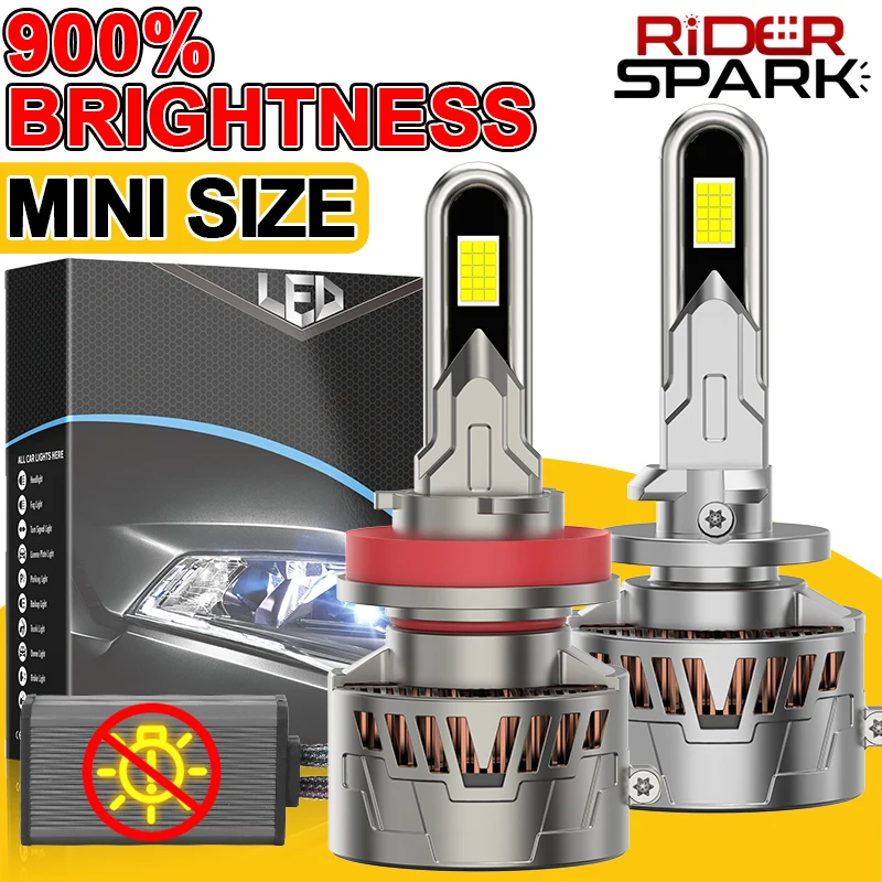 

6000K H7 LED Headlight Bulbs 4800000LM H1 H4 H8 H11 9005 HB3 9006 HB4 880 881 Super Bright 2 Copper Tube LED Headlight Bulb 12V