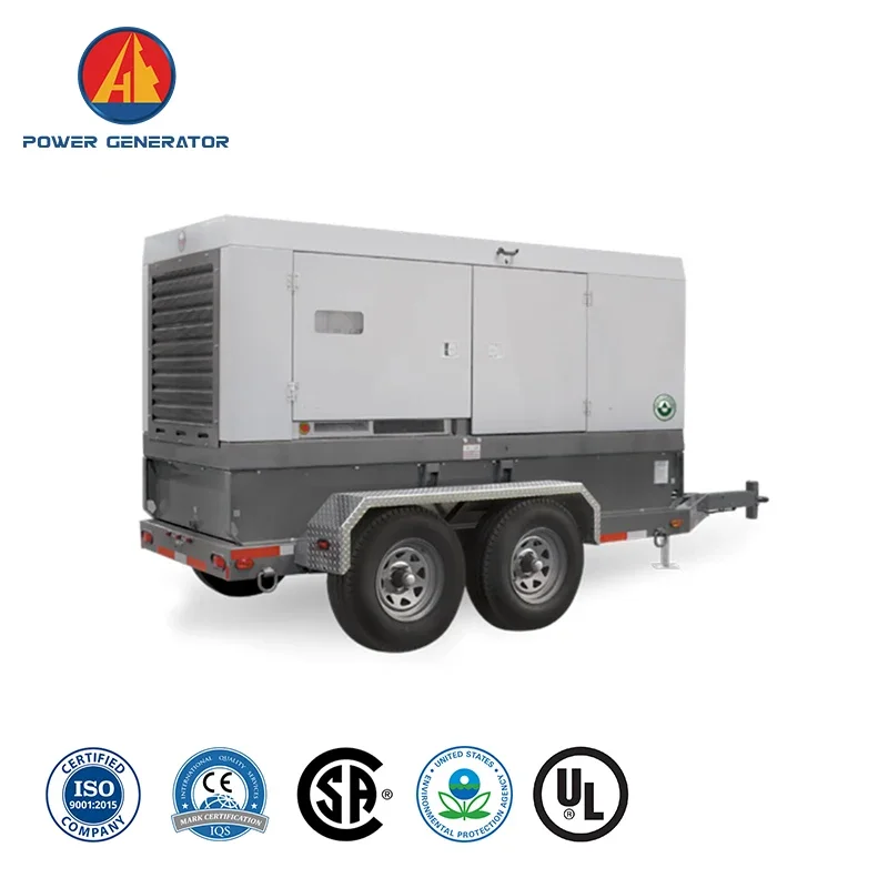 [Event Ready] Rimorchio Mobile Heavy Dty Generatore di energia diesel da 20 kW Sistema di protezione doppio Serbatoio carburante di grandi dimensioni