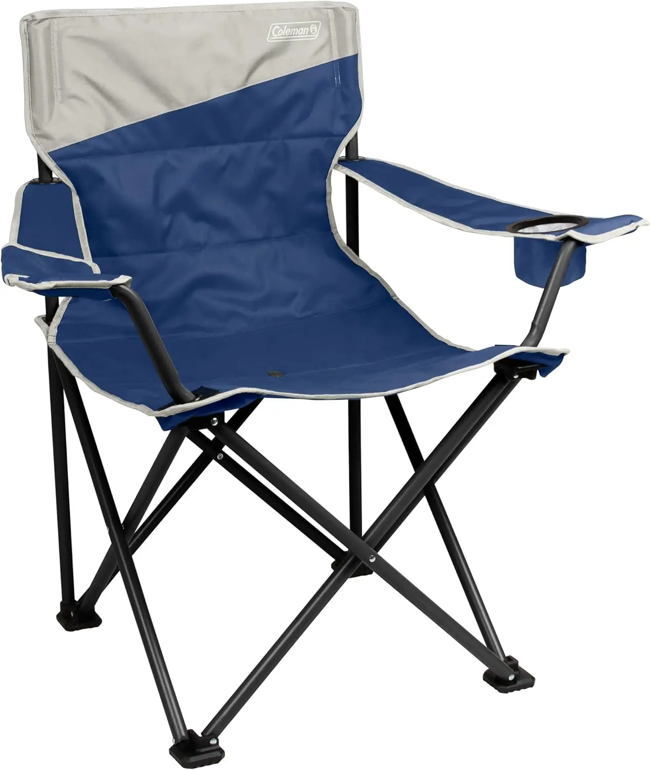 

Big-N-Tall Quad Chair with Cup Holder & Side Pocket, Water-Resistant Oversized Camping Chair Supports up to 600lbs