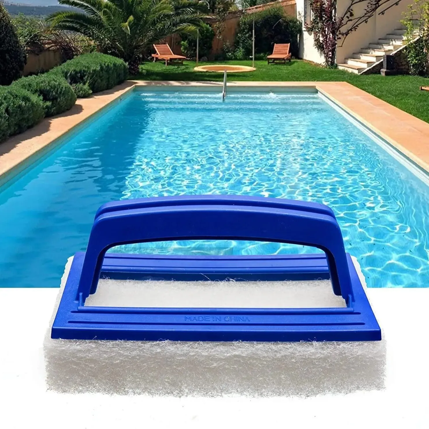 Pool Wall Cleaning Brush Waterline Scrubber Cleaning Pool Hot Spring Swimming Pool Spa Tub Accessory Sponge Brush Pools Cleaner
