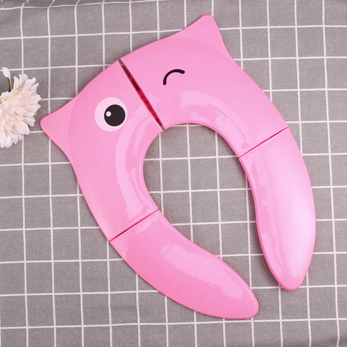 

Складная накладка на сиденье для унитаза, материал Pp, портативный для путешествий, дома, зимний чехол на сиденье для унитаза, легко чистится, компактный дизайн для большинства