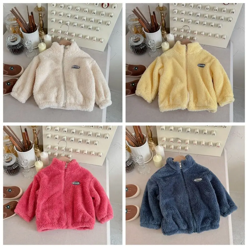 Fashion Boys Girls Kids Fleece Coats Thick Warm Kids Fleece Jackets Flannel Must-have Children Outerwear Autumn Winter