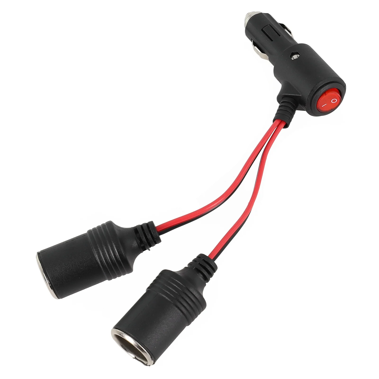 Easily Manage Your In Car Electronics Y Splitter Adapter for Connecting Two Devices via One Male Input at 12/24 Volts